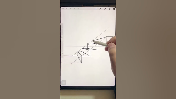用iPad+procreate来画U型楼梯，这也太简单了吧。#ipad手绘 #procreate #室内手绘 #楼梯 #旋转楼梯