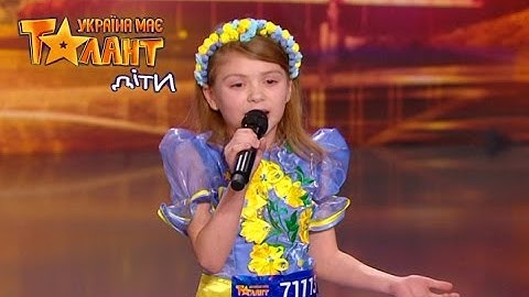 Little patriot with amazing song on Ukraine's Got Talent.