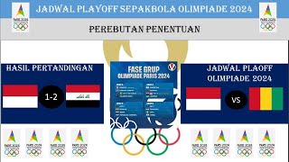 JADWAL PLAYOFF SEPAKBOLA OLIMPIADE 2024 - INDONESIA VS GUINEA - PLAYOFF - KAMIS 09 MEI 2024