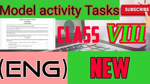 Class 8 || Model Activity || English|| August || Solved|| VIII || New|| Solutions || Somadhan