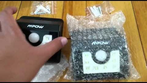 Product Review - Mpow 8 LED Solar Powered Motion Sensor Lighting