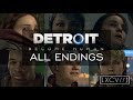 Detroit: Become Human ¦ &#39;Kara Leaving Detroit&#39; ALL ENDINGS (PC,PS4) 60fps |【XCV//】