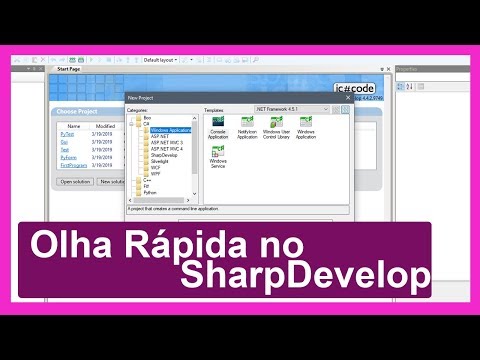 Uma rápida olhada no SharpDevelop