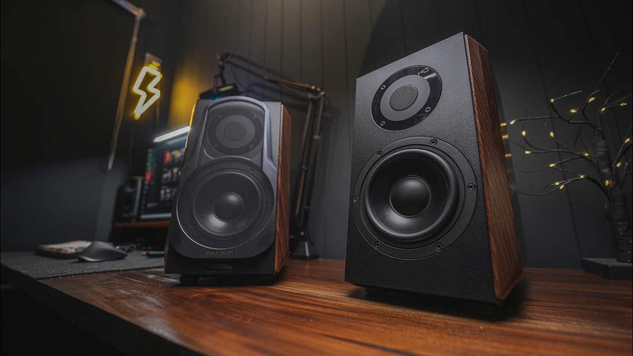 Active HIFI Bookshelf Speaker Polytron AUDIVO PHS 6A YouTube