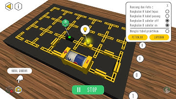 Virtual Lab - Simple Electrical Circuit Simulation