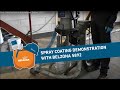 Spray coating demonstration with Belzona 5892