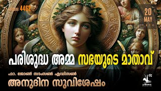 Holy Mary Mother of Church | Daily Gospel Reflection Malayalam May 20 2024 | Fr. John Samson Edison