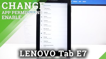 How to Manage App Permissions in Lenovo Tab E7 - Allow/Deny App Access
