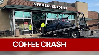 SUV crashes into West Allis Starbucks, 2 hurt | FOX6 News Milwaukee