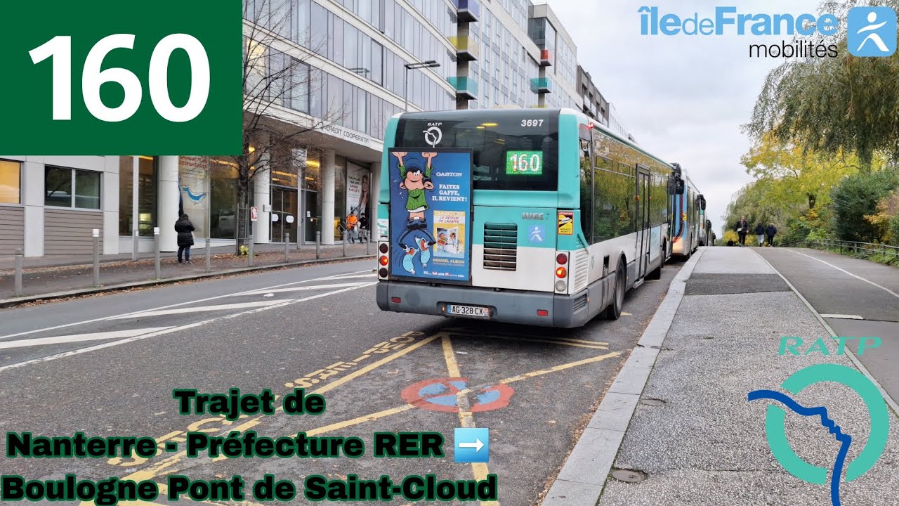 🚍BUS 160 (RATP) : Trajet à bord d'un Citelis Line SPEC N⁰3697 (Toute la ligne en Trajet Complet)