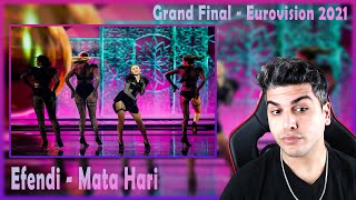 Efendi - Mata Hari - LIVE - Azerbaijan 🇦🇿 - Grand Final - Eurovision 2021 | TEPKİ | REACTION |