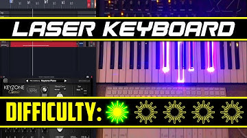 LaserCube and Piano Synthesia App in LaserOS