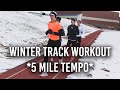 WINTER TRACK WORKOUT | Tempo Run and Hills with Tinman Elite