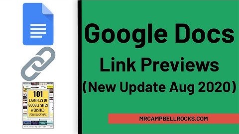 Google Docs Link Previews (Aug 2020 Update)