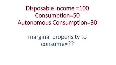 calculate marginal propensity to consume