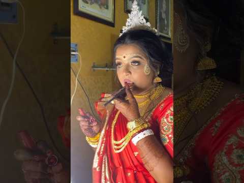 Self Bridal Makeup🥰#biyalegeche #wedding #shortsviral #love #shortvideo#shreya#viral #shorts #short