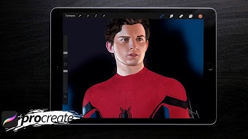 Digital painting Spider-Man timelapse  in Procreate