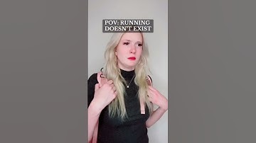 #pov You live in a world where running doesn’t exist...