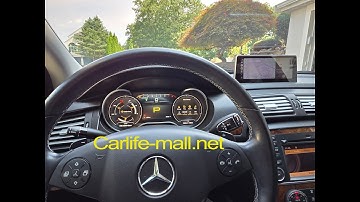 R cruise control function on our carlife digital cluster+android13 screen for R W251, GL, G, ML etc