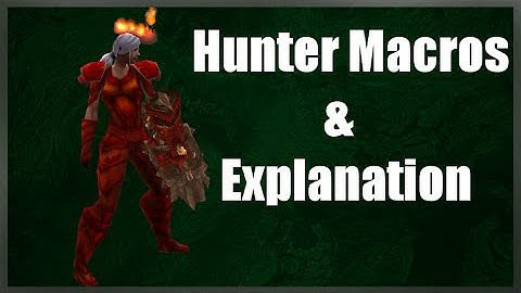 Hunter PvP Macros Patch 6.2.3