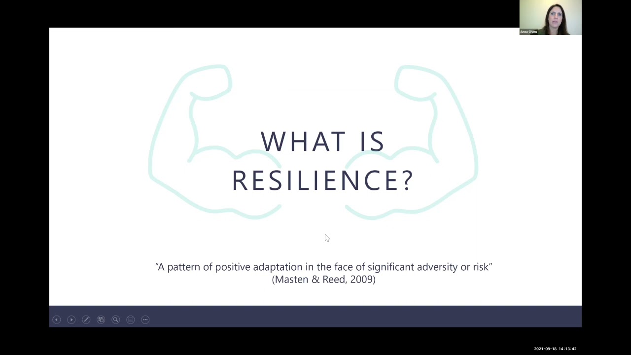 Wellbeing webinar series – Anna Glynn- Building resilience in uncertain times
