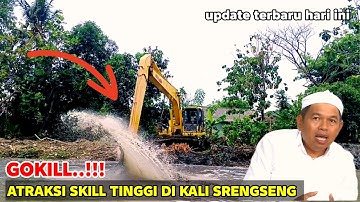 GOKIL‼️BIKIN PENASARAN, ATRAKSI SKILL TINGGI CAK MUJI DI NORMALISASI KALI SRENGSENG SUKA TANI #kdm 