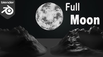 Create a Realistic Glowing Full Moon in Blender Eevee | Easy Step-by-Step Tutorial