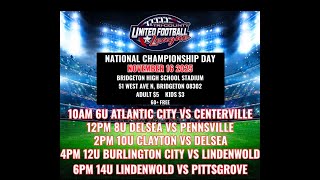 TCUFL National Conference Championships! LIVE! from Bridgeton NJ.