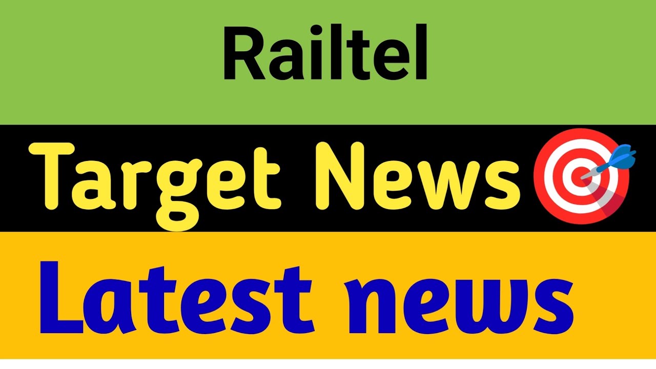 Railtel share 😱 Railtel share Target 🎯 Railtel share News 