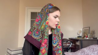 картинка: Старинные шали и платки / печать и рисунки / что есть у меня / павловопосадские платки