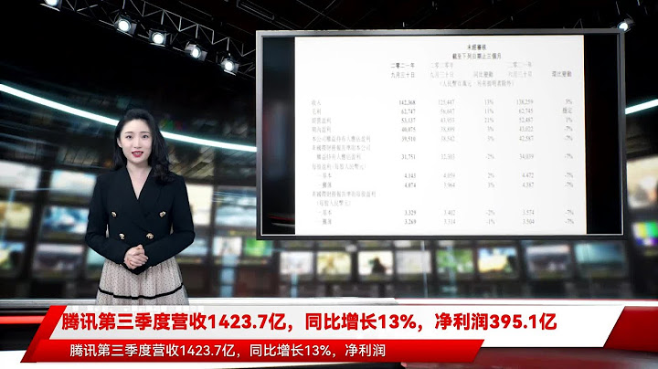 騰訊第三季度營收1423.7億，同比增長13%，凈利潤395.1億 - 天天要聞