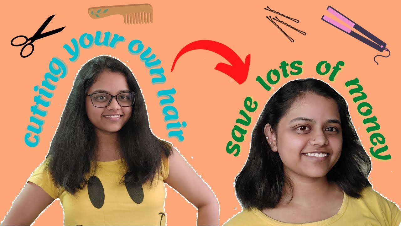 cutting my nasty hair on my own at home! save money, cut your hair