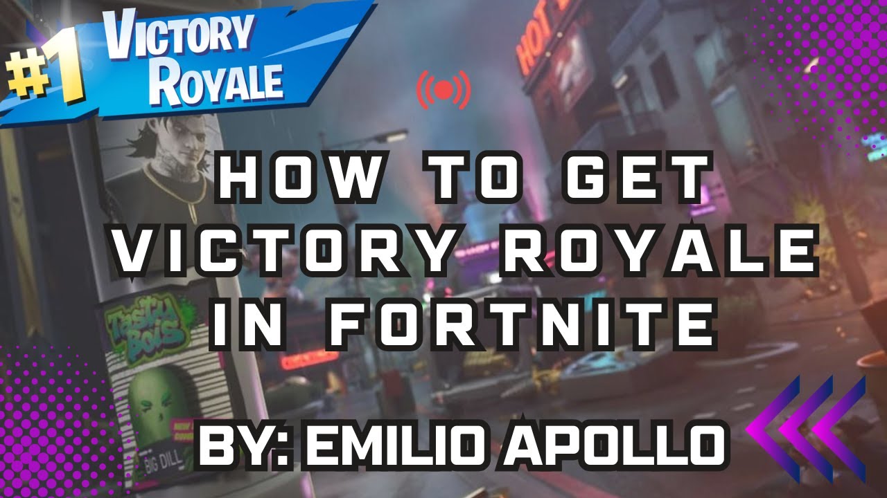 Tutorial : How to Get a VICTORY ROYALE in Fortnite ! - YouTube