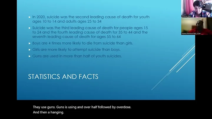 Dr. Deanna Robinson Signs and Stigmas of Suicide a...