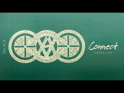 Connect | Mandala art | Relaxing art | How to paint mandala | 連結 | Elin's DayDream