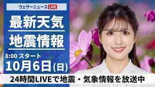 ウェザーニュースの配信のサムネイル画像