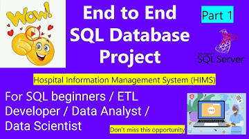 sql project | sql project for data analyst | sql projects for beginners with source code Part 1