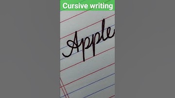 How to write apple in cursive | Cursive #handwriting #youtubeshorts #shorts