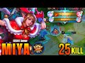 Unstoppable Miya 25 Kill Rampage 😈 Full Match Domination | MLBB