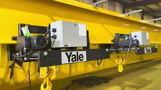 Factory Acceptance Test for a 10-ton capacity #CM kit crane, featuring dual #Yale hoists!