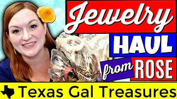 Mystery Jewelry Haul Unboxing 2018 - Friend Mail from Rose - Jewelry Jar Unboxing