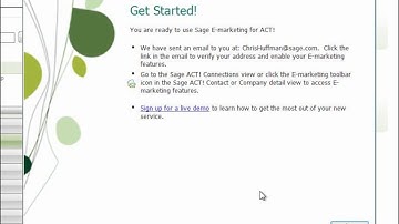 ‪Sage ACT! Tutorial: Getting Started: Setting Up an Account‬