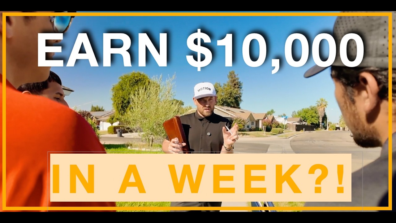Необработанные видеоматериалы о том, как стучаться в двери и зарабатывать более 10 000 долларов в...