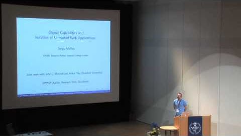 OWASP AppSec 2010: (New) Object Capabilities and Isolation of Untrusted Web Applications 3/3