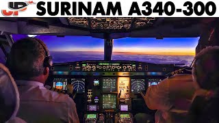 Surinam Airbus A340-300 Cockpit Amsterdam to Paramaribo by Just Planes 179,273 views 4 weeks ago 30 minutes