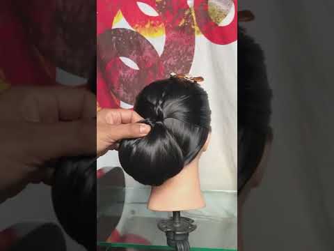 Simple Bun Hairstyle | Cute Simple Hairstyle | Short Hair | Hairstyle #shorts #youtubeshorts