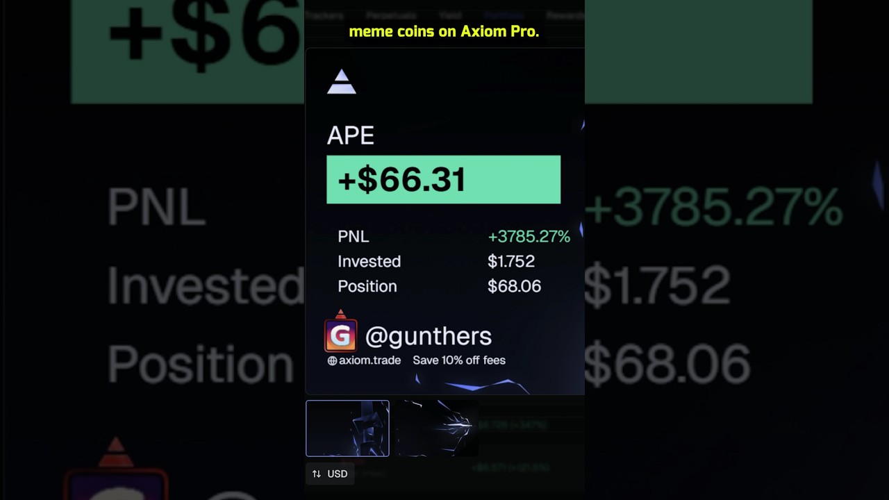 Axiom Tutorial in 60 sec. Meme Coin Trading - YouTube