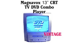Magnavox 13' CRT TV DVD Combo Player HiFi Vtg Retro Gaming