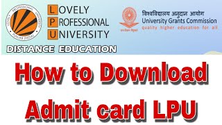 how to download admit card lpu screenshot 1