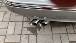 : Mercedes Benz w210 brabus muffler exhaust 3.2 L V6 cold start    brabus 